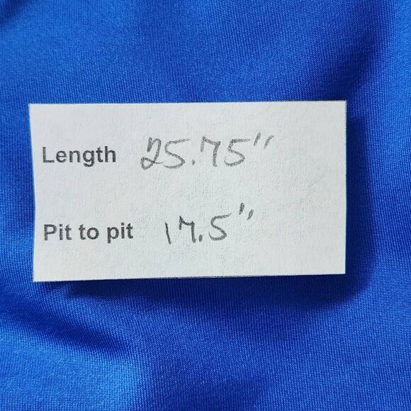 Nike Blue Long Sleeve Athletic Tee Size Large Nike Pro Blue Tee - Picture 10 of 10